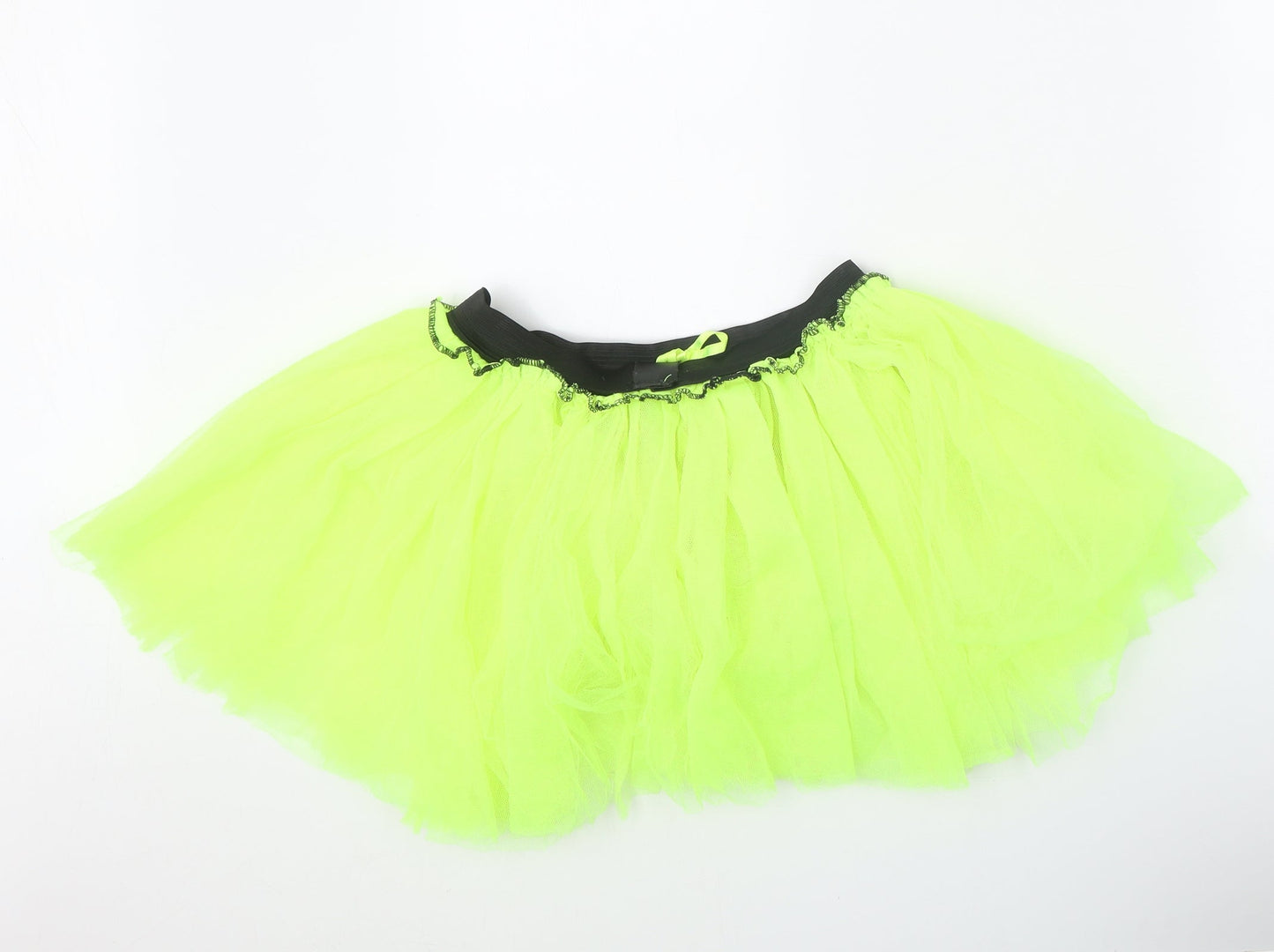 Crazy Chick Womens Yellow Polyester Tutu Skirt Size 24 in