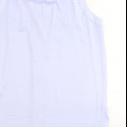 Marks & Spencer Womens Black Polyester Basic Tank Size 10 V-Neck