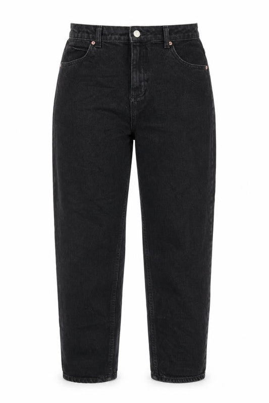 ASOS Womens Black Cotton Straight Jeans Size 30 in L30 in Regular Zip