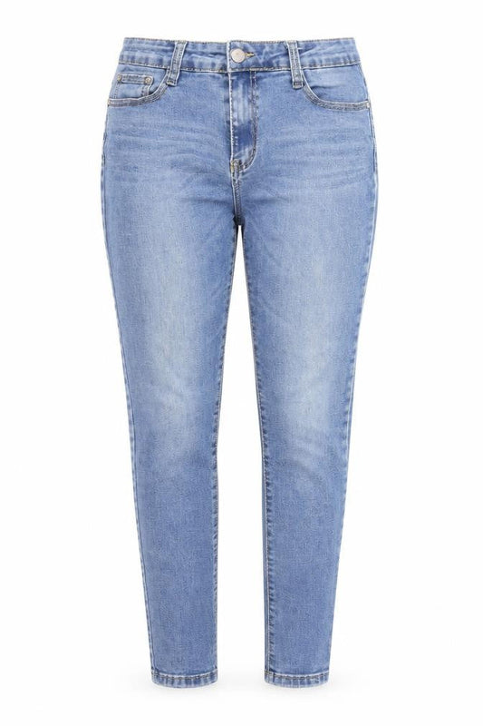 B . S .Jeans Womens Blue Cotton Skinny Jeans Size 38 in Regular Zip