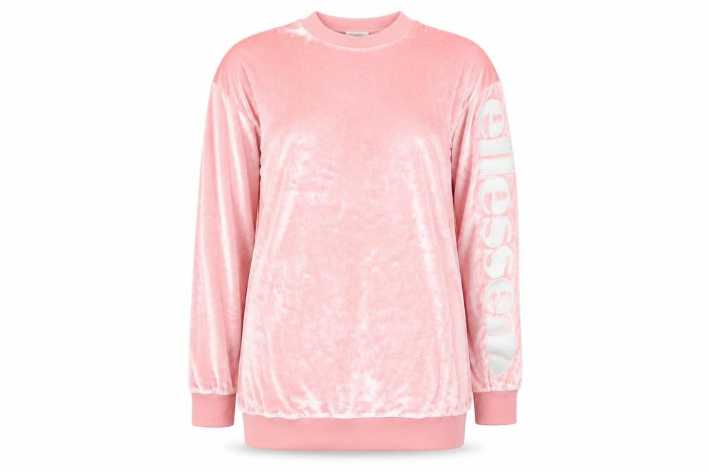 ellesse Womens Pink Round Neck Polyester Pullover Jumper Size 8