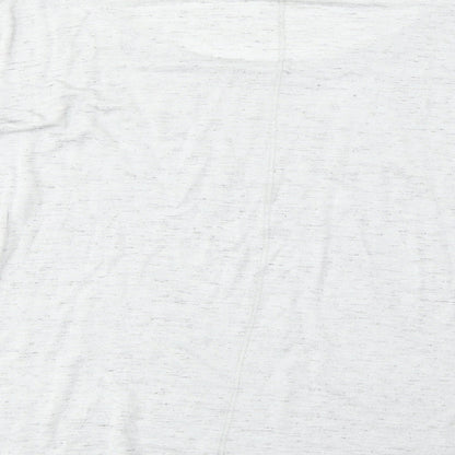 Indigo Womens Green Viscose Basic T-Shirt Size 14 Round Neck