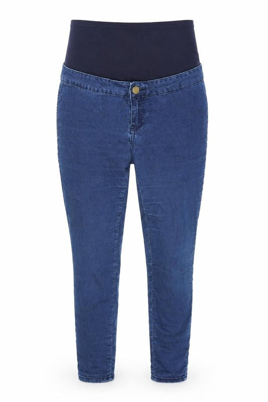 Womens Blue Cotton Skinny Jeans Size 8 L28 in Regular Zip