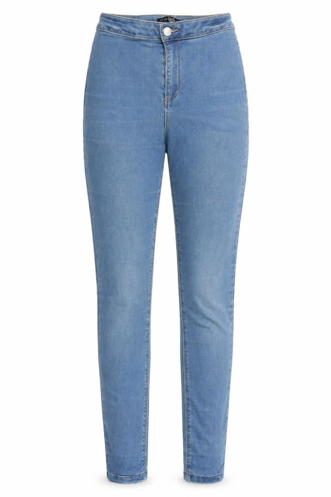 Missguided Womens Blue Cotton Skinny Jeans Size 10 L30 in Regular Zip