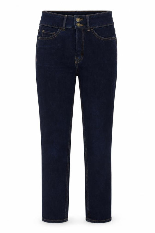 Marks & Spencer Womens Blue Cotton Skinny Jeans Size 8 L28 in Regular Zip