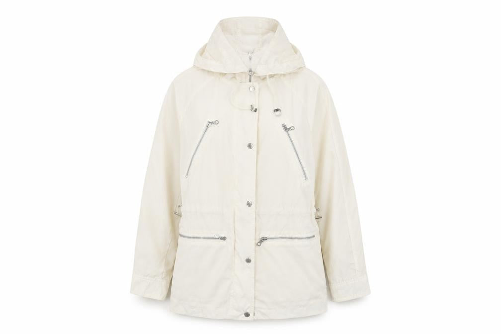 Marks & Spencer Womens Ivory Jacket Size 6 Zip