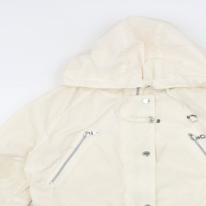 Marks & Spencer Womens Ivory Jacket Size 6 Zip
