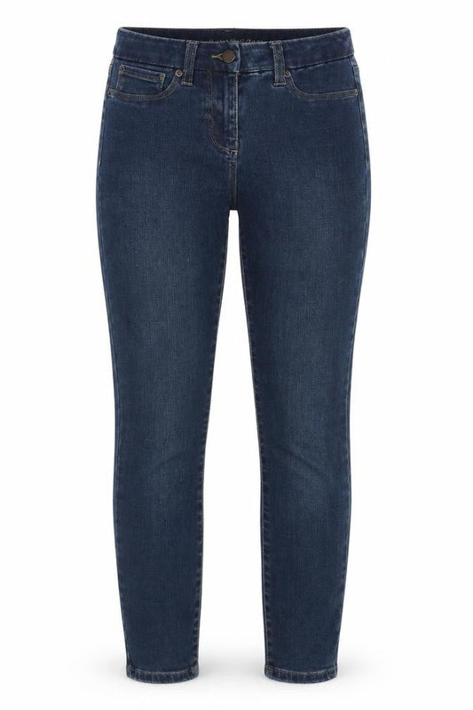 Next Womens Blue Cotton Blend Skinny Jeans Size 6 L29 in Slim Zip
