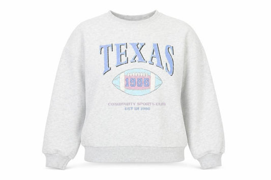 Primark Womens Grey Cotton Pullover Sweatshirt Size XS Pullover - Texas