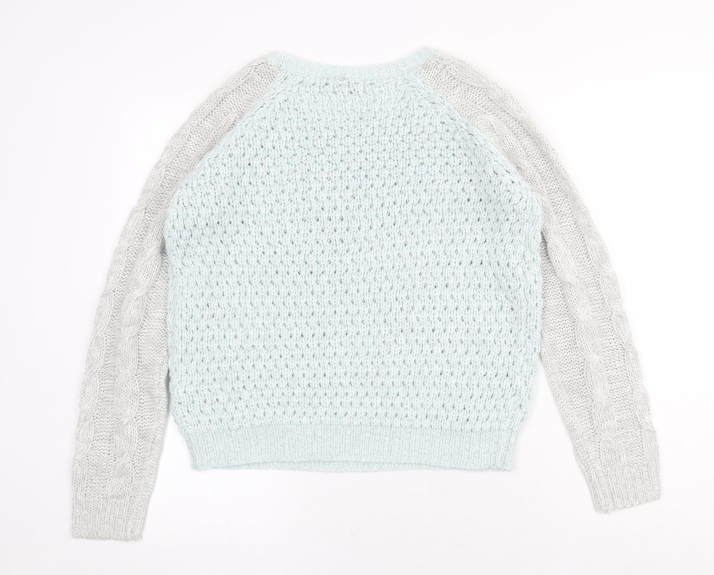 Dorothy Perkins Womens Green Round Neck Acrylic Pullover Jumper Size 14