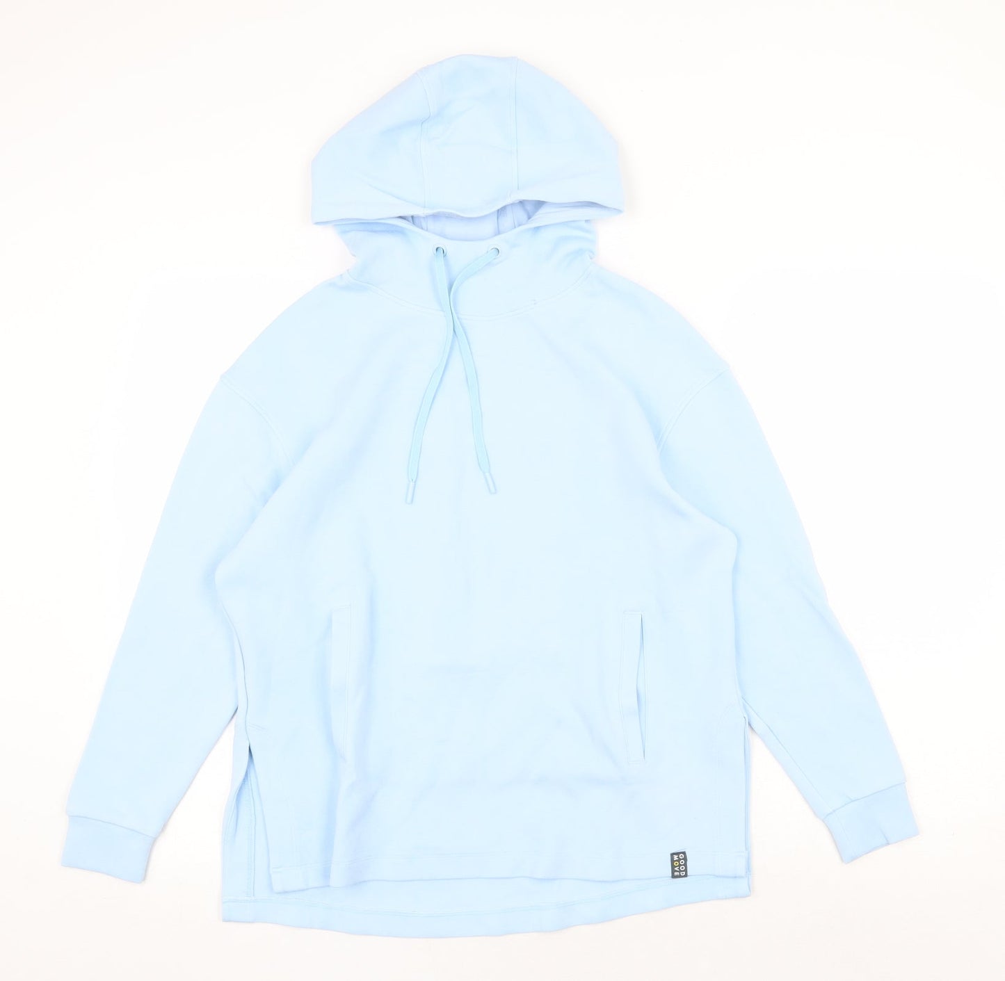 Marks and Spencer Womens Blue Viscose Pullover Hoodie Size 6 Pullover