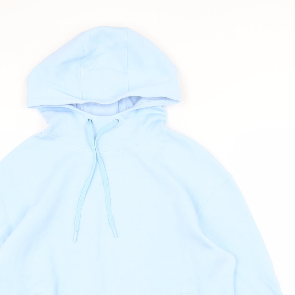 Marks and Spencer Womens Blue Viscose Pullover Hoodie Size 6 Pullover