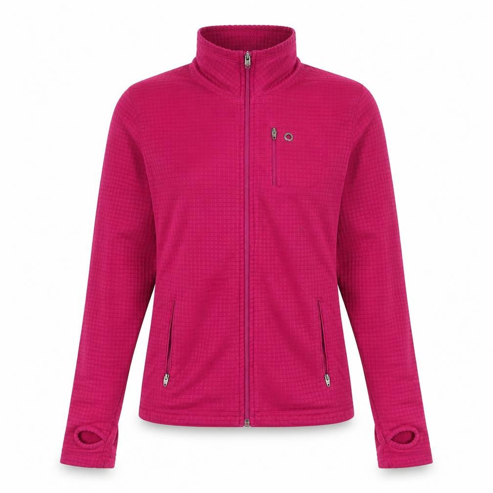 Danskin Womens Purple Geometric Jacket Size 8 Zip