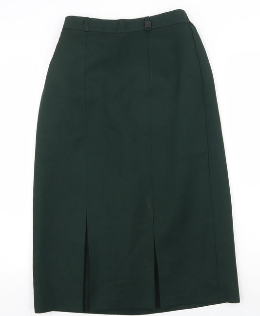 Slimma Womens Green Polyester Straight & Pencil Skirt Size 14
