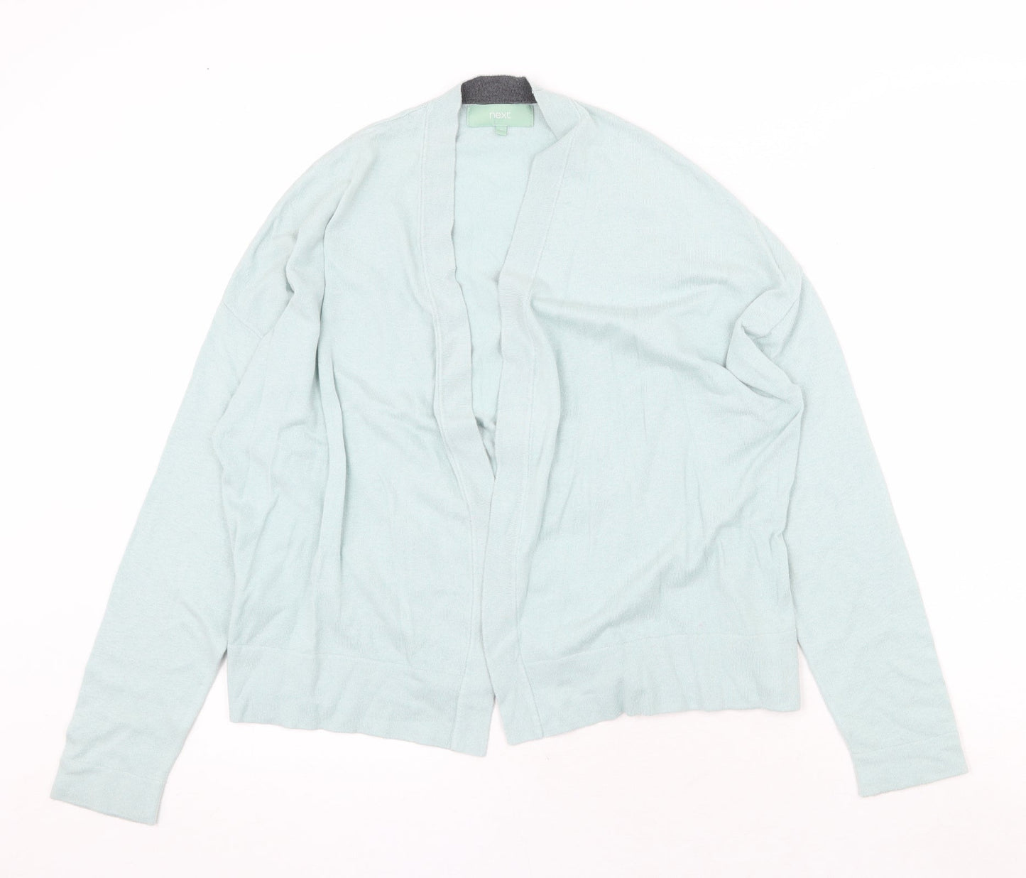 NEXT Womens Green V-Neck Cotton Cardigan Jumper Size 10
