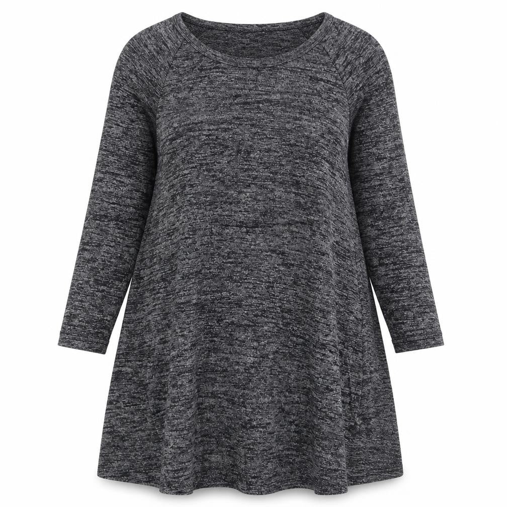 Gap Womens Grey Polyester Trapeze & Swing Size S Scoop Neck Pullover
