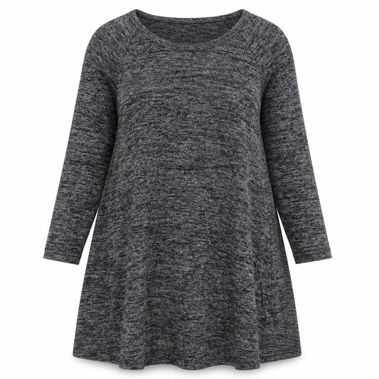Gap Womens Grey Polyester Trapeze & Swing Size S Scoop Neck Pullover