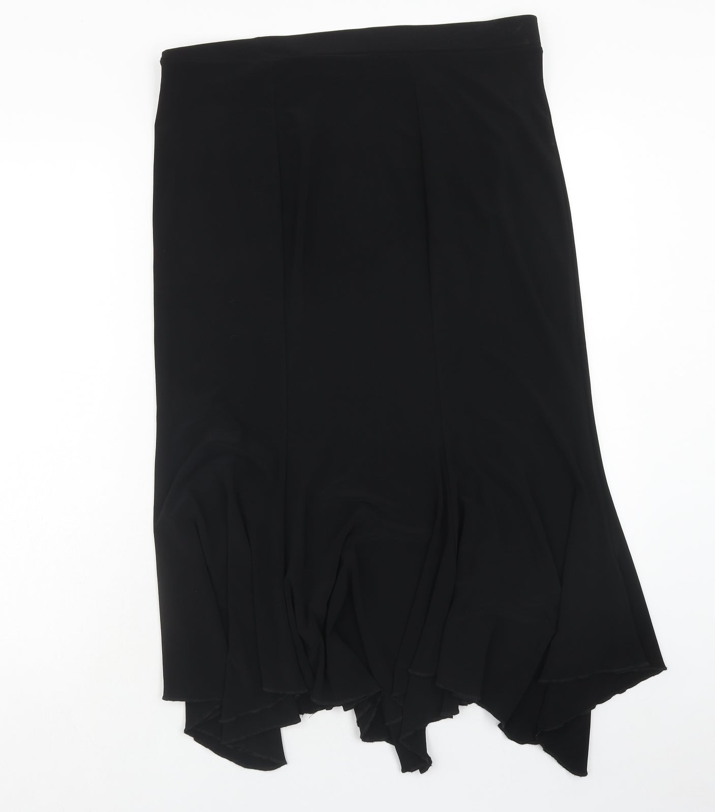 Stephan Womens Black Polyester Swing Skirt Size XL