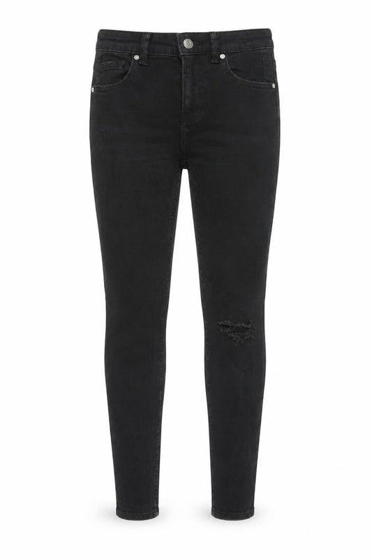 Bershka Womens Black Cotton Skinny Jeans Size 4XL Regular Zip