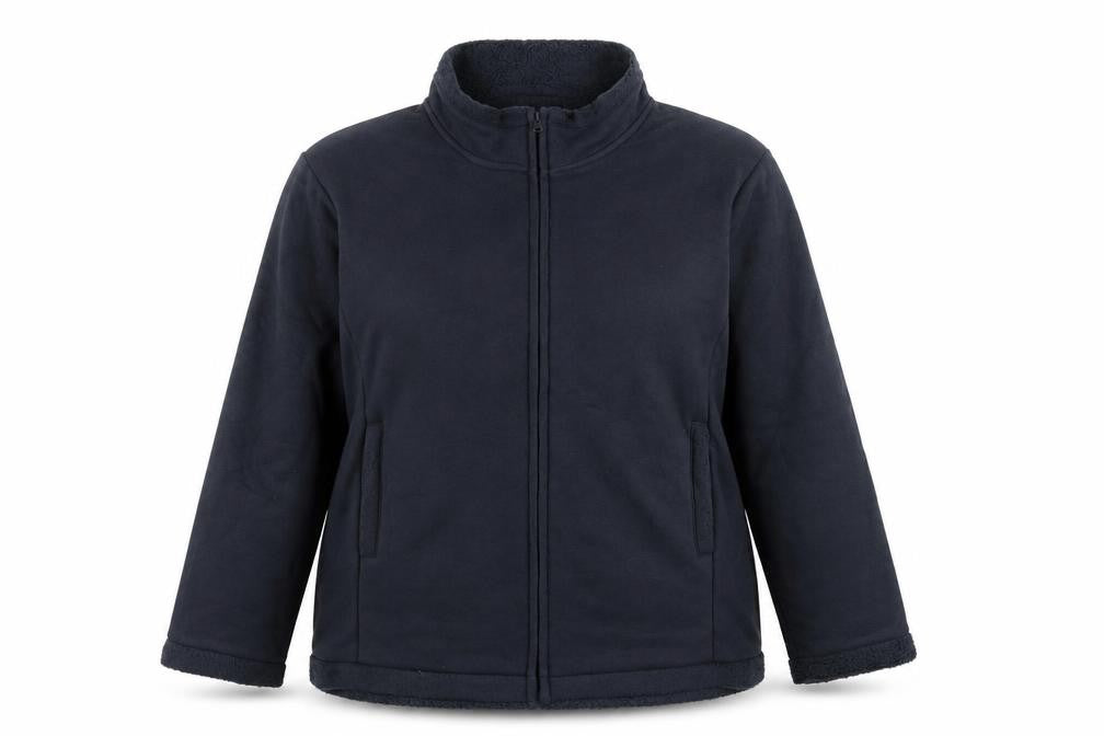 Anne De Lancay Womens Blue Jacket Size 18 Zip