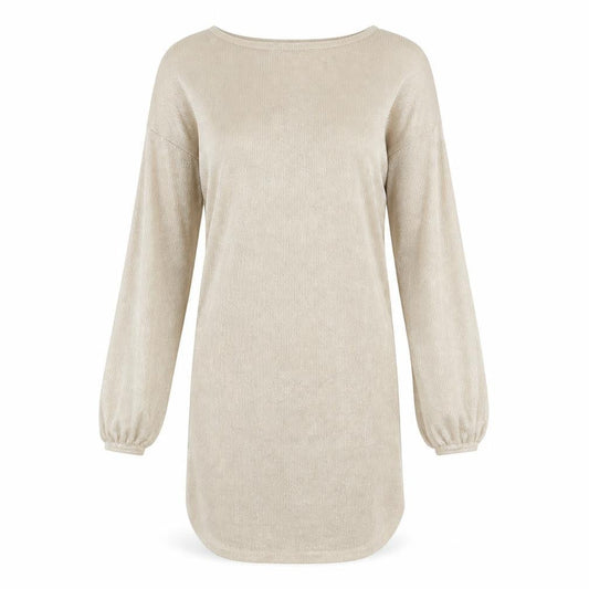 PRETTYLITTLETHING Womens Gold Polyester A-Line Size 6 Round Neck Pullover