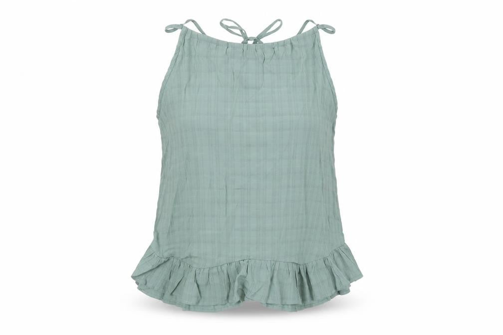 SheIn Womens Green Polyester Basic Tank Size L Boat Neck