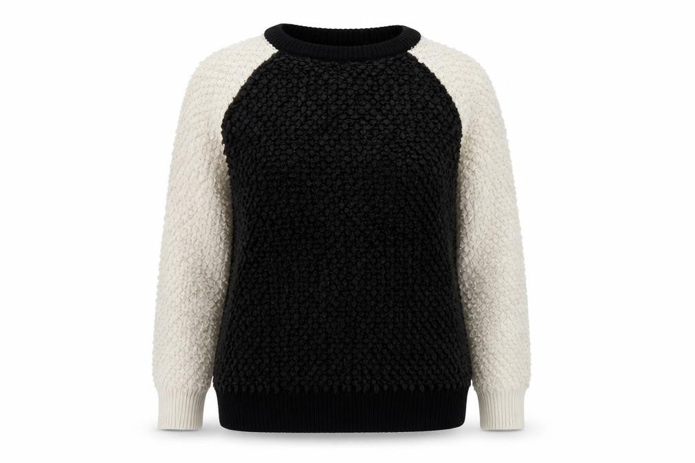 NEXT Womens Black Round Neck Acrylic Pullover Jumper Size 12