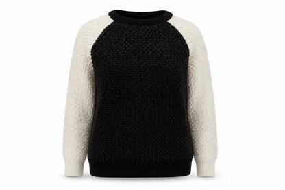 Next Womens Black Round Neck Acrylic Pullover Jumper Size 12