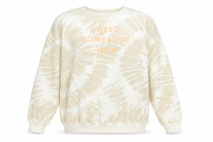 H&M Womens Beige Geometric Polyester Pullover Sweatshirt Size S Pullover - Shawn Mendes