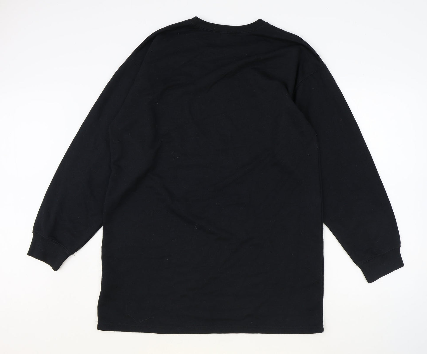 Boohoo Womens Black Polyester Pullover Sweatshirt Size S Pullover - Amore