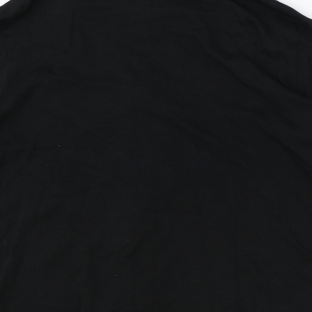 Orvis Mens Black Overcoat Coat Size XL Zip