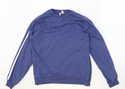 ASOS Womens Blue Cotton Pullover Sweatshirt Size 8 Pullover