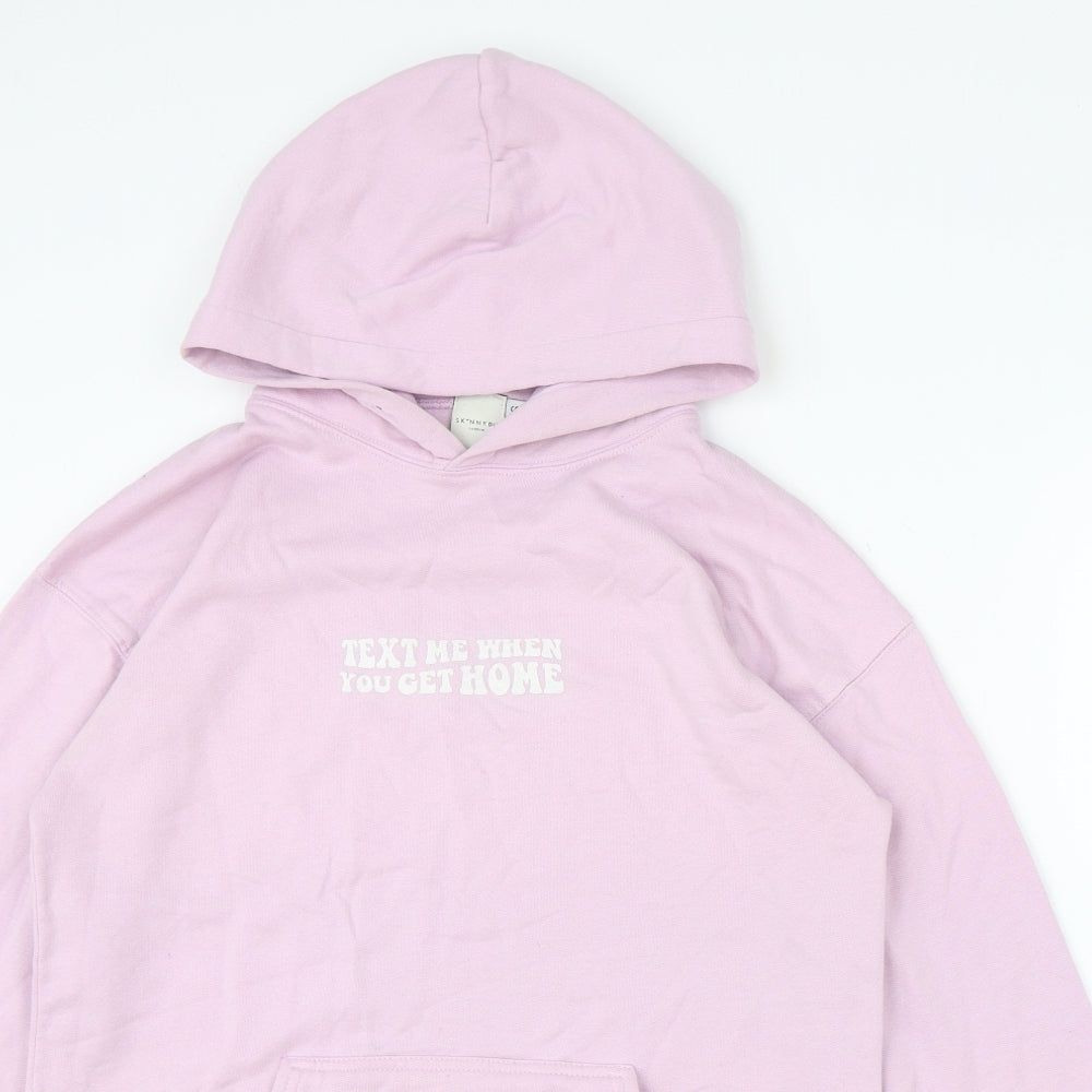 Skinny Dip Womens Pink Polyester Pullover Hoodie Size S Pullover