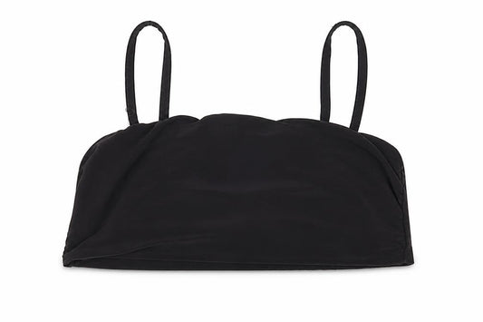 Boohoo Womens Black Polyester Cropped Tank Size 10 Square Neck