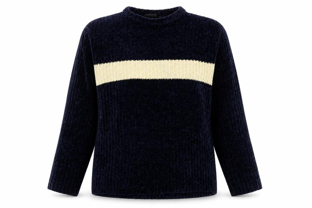 Duke Womens Blue Round Neck Acrylic Pullover Jumper Size L