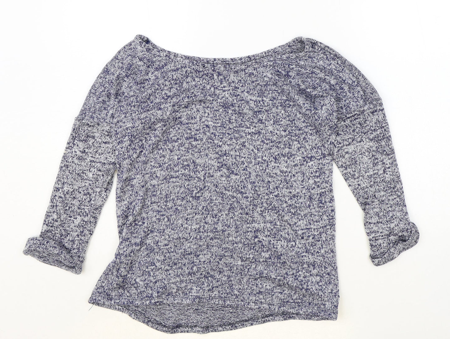 Atmosphere Womens Blue Round Neck Viscose Pullover Jumper Size 6