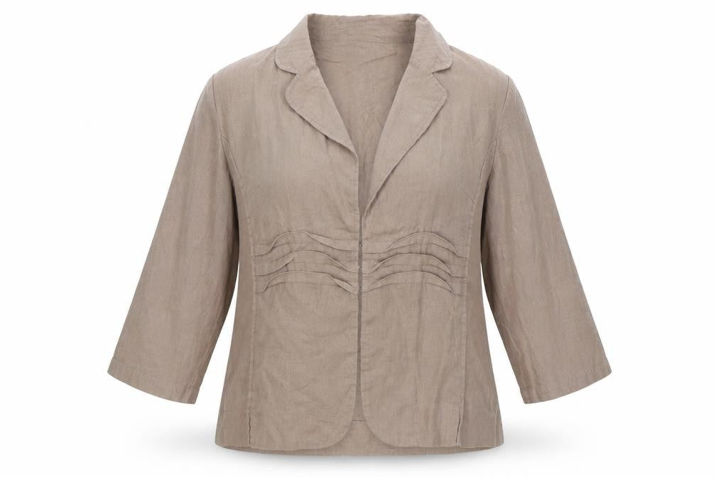 TEXT Womens Brown Jacket Size 16 Hook & Eye