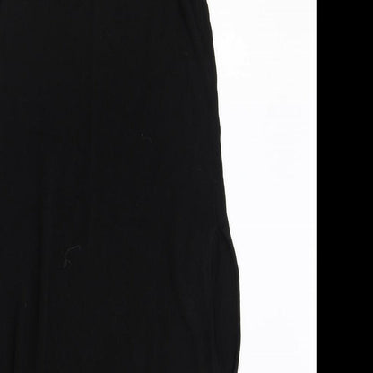 Lindex Womens Black Lyocell Shift Size S V-Neck Pullover