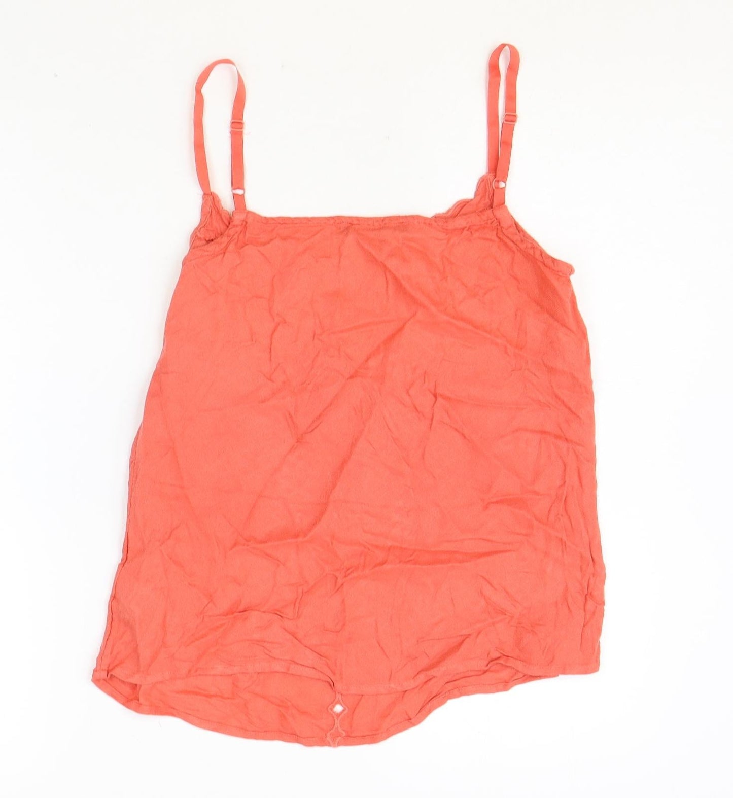 Marks and Spencer Womens Pink Viscose Basic Tank Size 10 V-Neck