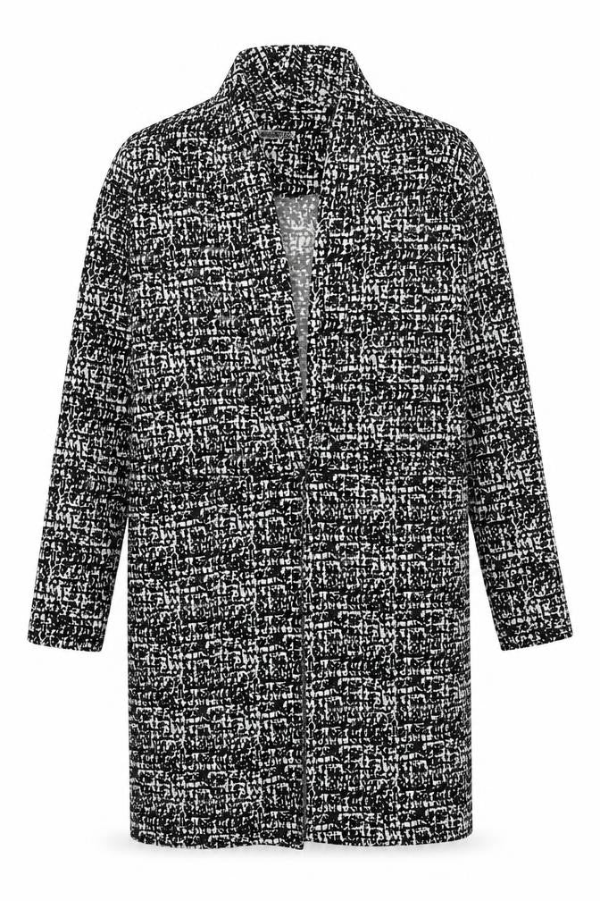 Amber Womens Black Geometric Polyester Kimono Blouse Size M V-Neck