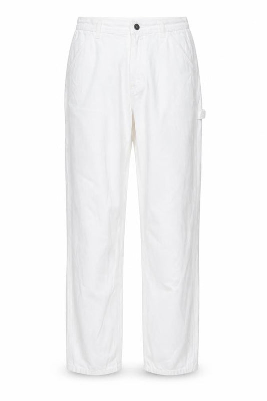 Subdued Womens White Cotton Tapered Jeans Size 8 Regular Zip