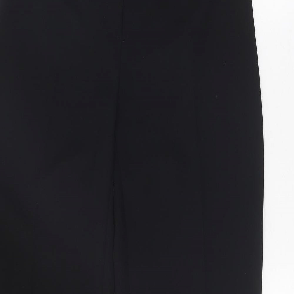 Principles Womens Black Polyester Trousers Size 10 Regular Zip