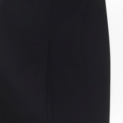 Principles Womens Black Polyester Trousers Size 10 Regular Zip