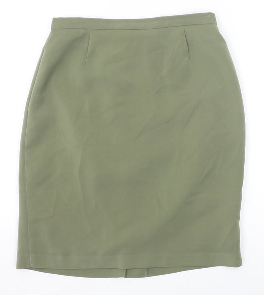 Fairweather Womens Green Polyester Straight & Pencil Skirt Size 10 Zip