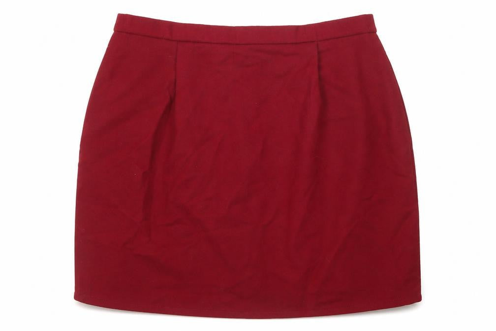 Pendleton Womens Red Wool Straight & Pencil Skirt Size M Zip