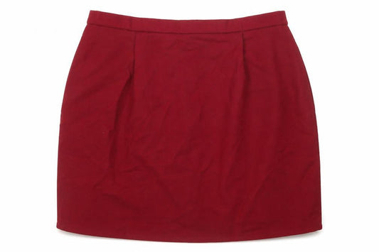 Pendleton Womens Red Wool Straight & Pencil Skirt Size M Zip