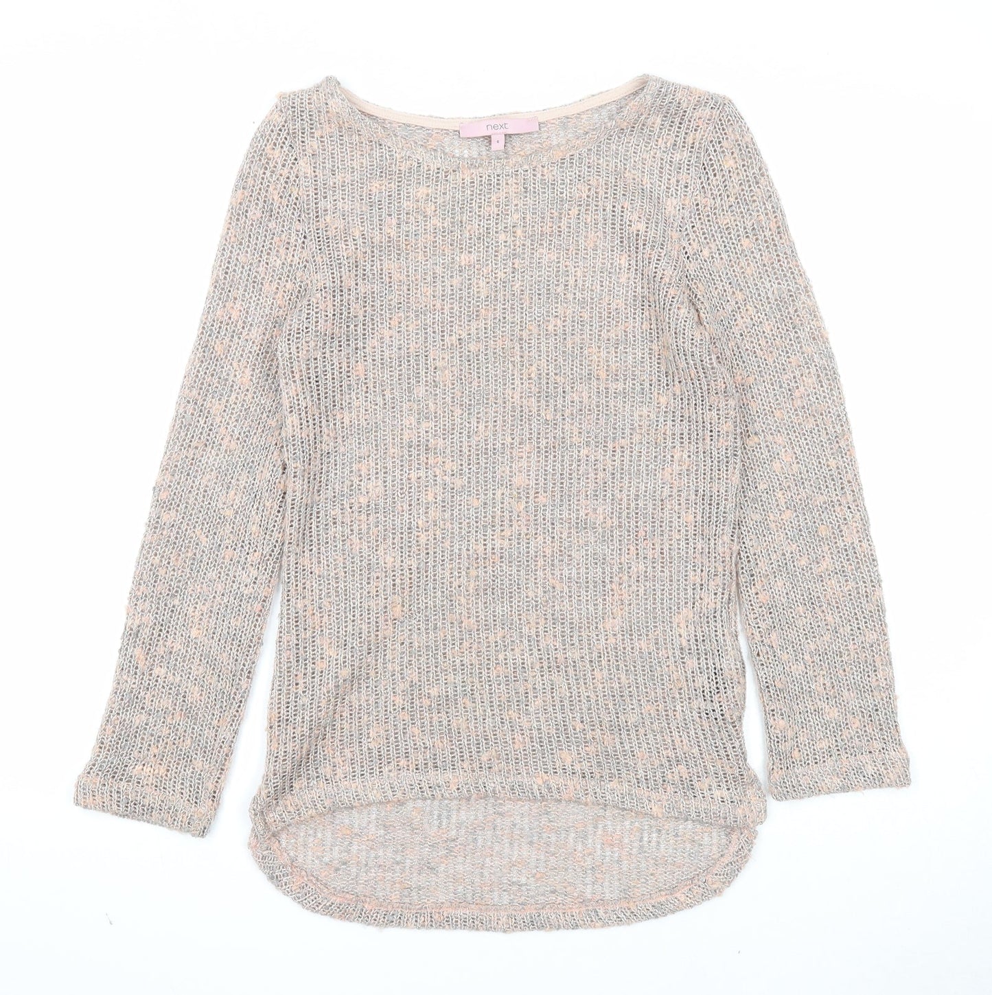 NEXT Womens Pink Round Neck Acrylic Pullover Jumper Size 6