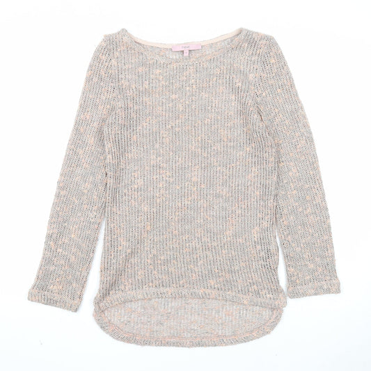 NEXT Womens Pink Round Neck Acrylic Pullover Jumper Size 6