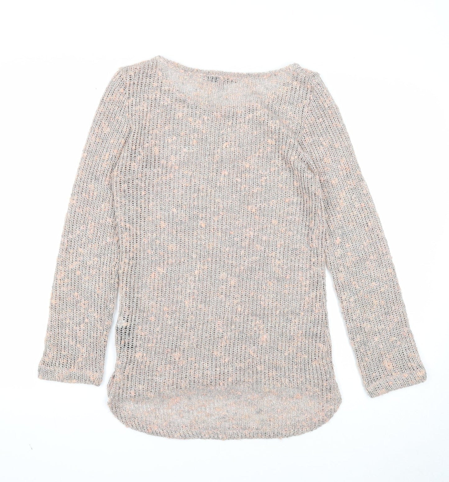 NEXT Womens Pink Round Neck Acrylic Pullover Jumper Size 6