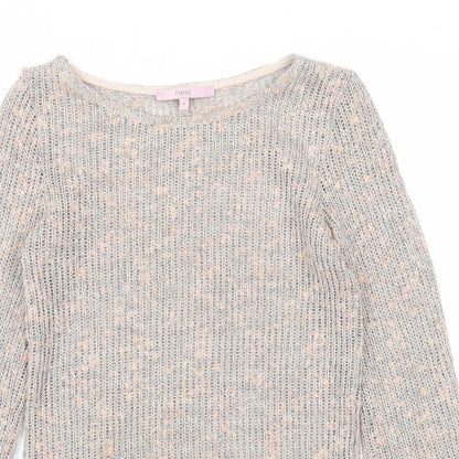 Next Womens Pink Round Neck Acrylic Pullover Jumper Size 6